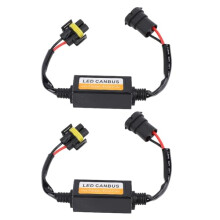 2Pcs LED Headlight Decoder H11 H8 H9 CANBUS Error Canceller No Flicker Plug and Play Harness for Cars