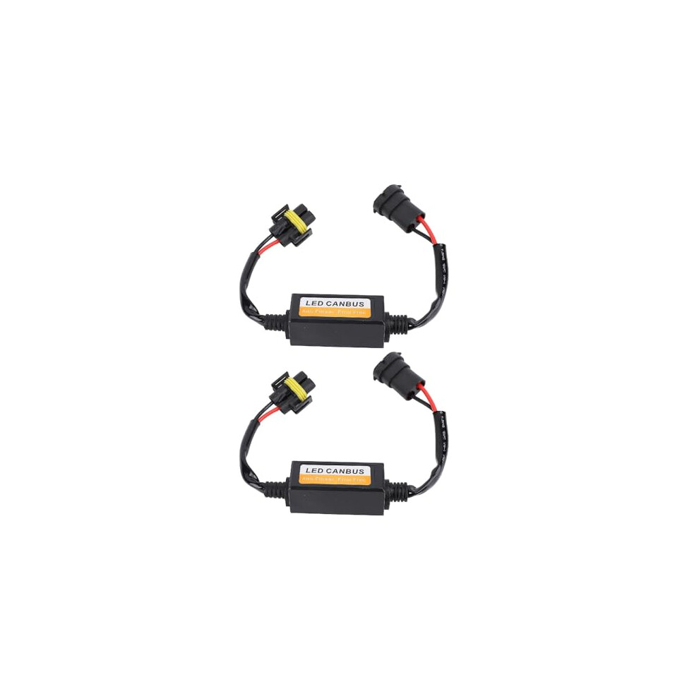2Pcs Led Headlight Decoder H11 H8 H9 Canbus Error Canceller No Flicker Plug And Play Harness For Cars 9330225592617