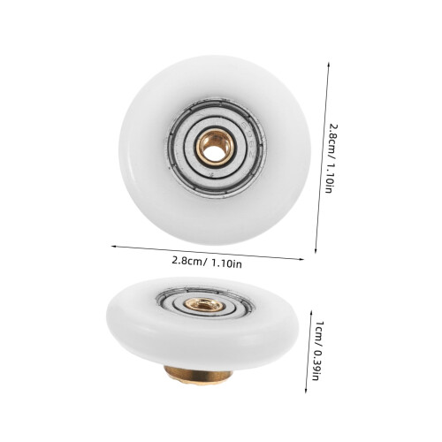 4Pcs RustResistant Shower Door Rollers for Smooth Sliding Bathroom Doors, Easy Installation and Durable Performance 1