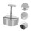 Stainless Steel Burger Press Tool for Even Thickness Control, Durable Design for Home Grilling 2