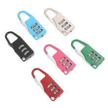 6pcs Small Combination Padlocks for Luggage and Backpack Travel, Durable Metal Resettable Security Locks
