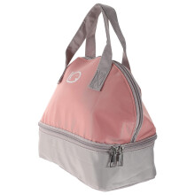 Breast Milk Storage Bag and Insulated Baby Bottle Cooler, Gray Pink Travel Tote for Nursing Moms