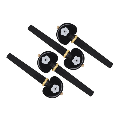 4Pcs Ebony Cello Tuning Pegs Set with Stable Planetary Tuning and Precision Pitch Control 2
