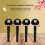 4Pcs Ebony Cello Tuning Pegs Set with Stable Planetary Tuning and Precision Pitch Control 4