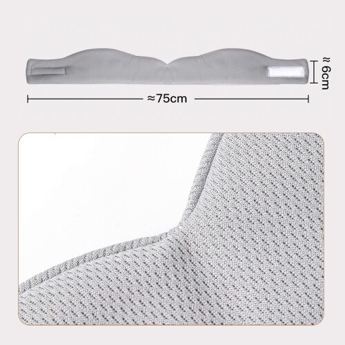 Full-Coverage Eye and Ear Sleep Mask Grey 1