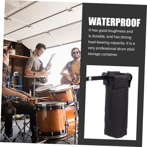 Drumstick Holder and Bag with Quick Access Design, Secure Storage Pouch for Drummers Travel Use 2
