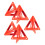5pcs Emergency Warning Triangle Set, Foldable Reflective Roadside Safety Signs for Car Breakdown 1