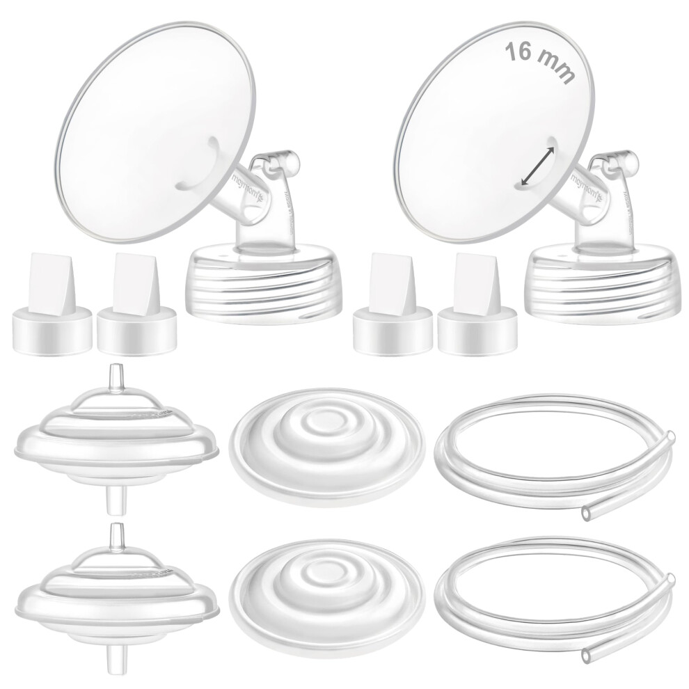 Pump Parts Replacement Kit Compatible with Spectra S1 S2 9 Plus, 16mm Flange, Reliable Seal and Backflow Protection