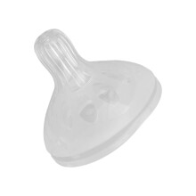 Wide Neck Silicone Baby Bottle Nipple Replacement, Medium Flow Heat Resistant Soft Flexible Texture (M)