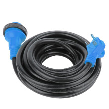 30 Amp RV Extension Cord 25 Ft Heavy Duty Twist Lock Y Adapter Power Cable for Camper Trailer