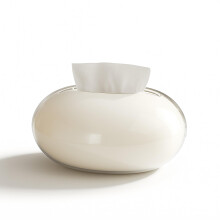 Modern Oval Tissue Box Cover – Decorative Bathroom Tissue Holder with Non‑Slip Base and Easy‑Clean Surface