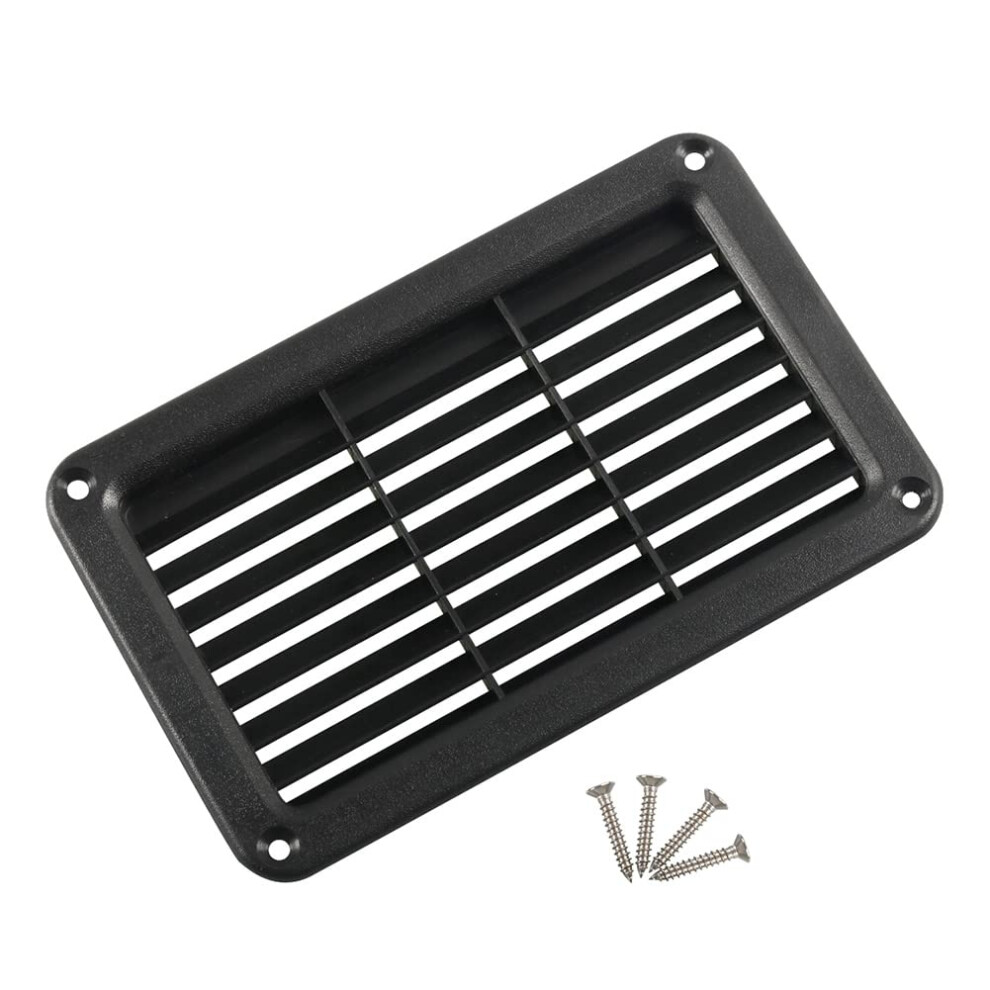 Rectangular Louvered Rv Vent Cover Restores Airflow Efficiency, Durable HeatâResistant Trim Bezel Replacement 9330225594390