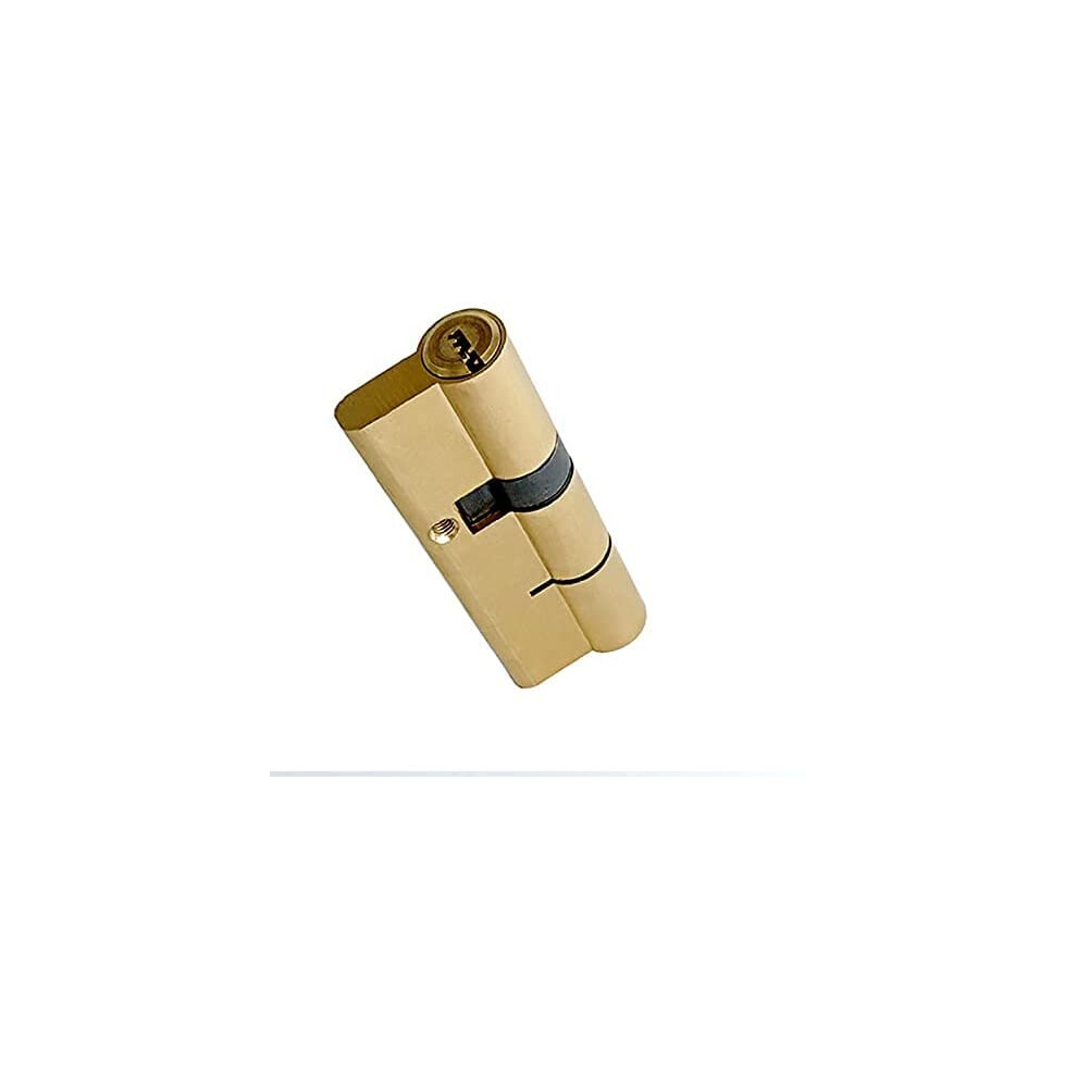 Euro Cylinder Lock 110Mm Brass Thumb Turn Door Lock Antitheft Security Cylinder With Keys Copper 9310869648659