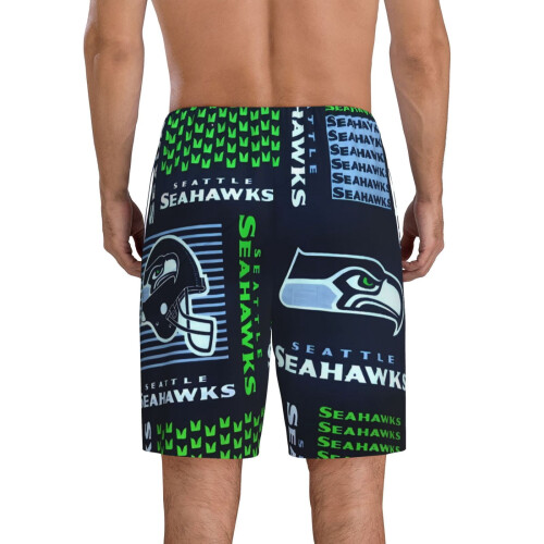 Seahawks korte herrepyjamasbukser med holdlogo 2