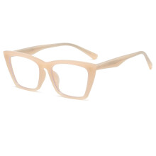 Blue Light Blocking Reading Glasses 2.0x Cat Eye Wheat Color Frame for Men and Women EyeStrain Reduction