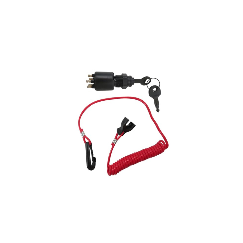 Ignition Switch With Key And Lanyard For Johnson Evinrude, 5005801 175974 For Omc 40200Hp Outboard 9330225594499