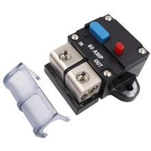 50A Waterproof Car Audio Circuit Breaker with Quick Manual Reset for Boat and 12V Marine Use