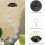 Solar Outdoor Bulb with Colorful Lights, Waterproof, 1 Pack 5