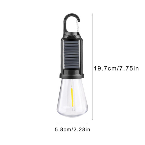 LED Tent Light USB/Solar Rechargeable 2-Pack