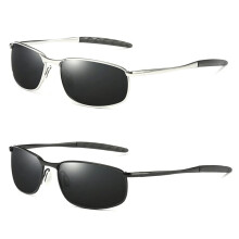 Polarized Reading Sunglasses for Men 1.25x Magnification UV Protection Small Frame Dual Color Set