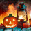Halloween pumpkin lantern battery-powered 1 piece 4