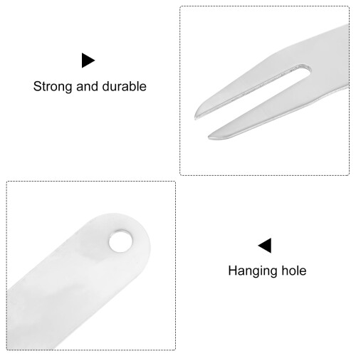 Golf divot repair fork green tool 3 pcs 2