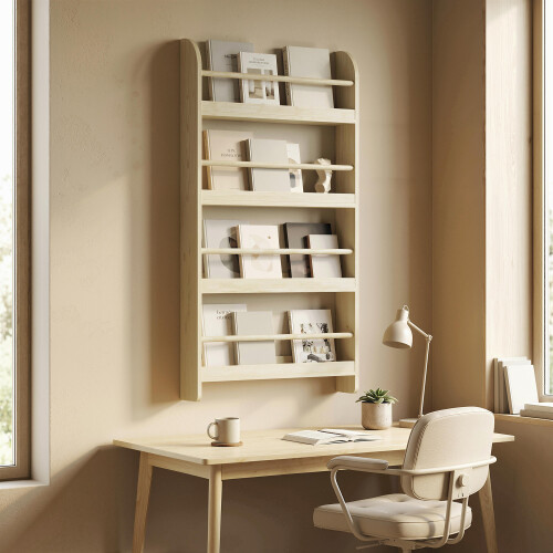 Homcom Estantería de Pared Marrón 59 x 12 x 113 cm 1