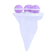 Washing Machine Lint Filter Reusable Floating Laundry Hair Catcher Pet Hair Remover Purple