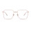 Blue Light Blocking Reading Glasses +150 Sandsilver Oversized Square Frame for Computer Eye Strain Relief 2