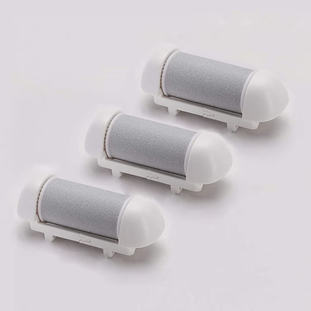 Electric Callus Remover Replacement Heads 3 Pack Foot File Roller Refills for Smooth Feet, Fine Coarse Rollers
