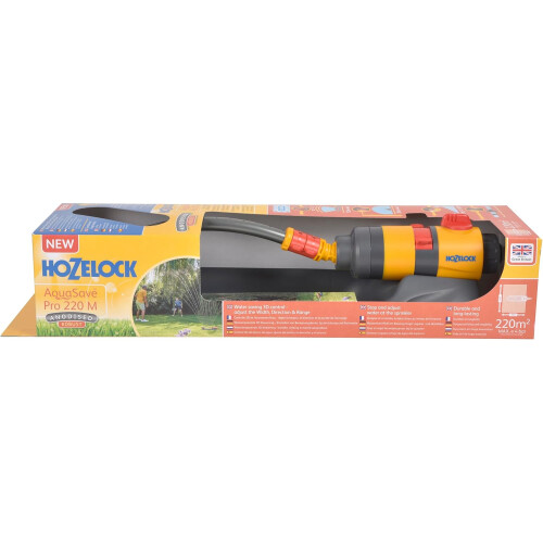 Hozelock Hozelock Rectangular Sprinkler AquaSave Pro 220 M Oscillating Lawn Sprinkler Adjustable Coverage 1