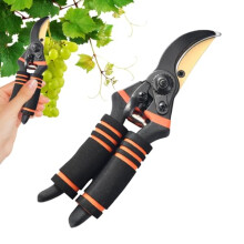 Heavy Duty Pruning Shears with Titanium Steel Blades, Ergonomic Nonslip Grip, Garden Scissors for Plants