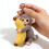 Porte-clés banane en Polyester doux, Adorable singe fait à la 7