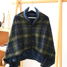Wheelchair Blanket Warm Fleece Shawl with Thick Insulation for Elderly, Secure Lap Coverage