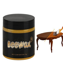 5 Pack Natural Beeswax Wood Polish Deep Clean and Polish Moisture and Stain Shield for Furniture and Floors 80g