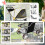 PawHut Carrito para Perro Gris 77 x 44 x 102 cm 8