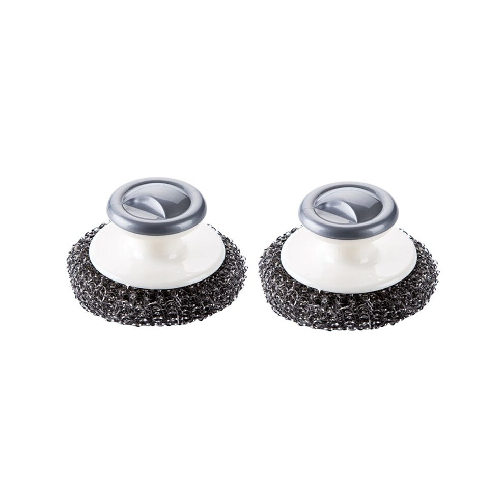Stainless Steel Scrubber With Handle, Heavy Duty Pot Scrubbers Dish Scrubber Cleaning Brush Wash For Dish 6033391639812