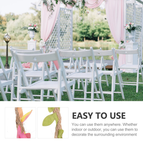 2Rolls Chic DIY Emulerad Lövrottande Dekor Lövrep Scenlayout 2