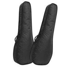 2pcs Waterproof Ukulele Bag Set Rainproof Oxford Cloth Carry Case with Comfortable Handle Grip