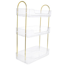 Transparent Bathroom Organizer Shelf MultiTier Countertop Storage Rack for Toiletries and Makeup
