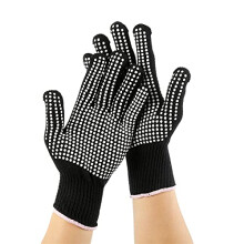 BBQ Gloves Heat Resistant Silicone Oven Mitts Fireproof Grill Gloves with Five Finger NonSlip Grip White