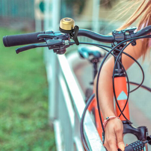 INF Ringklokke med Airtag-holder til cykel, sort 2