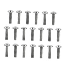 20pcs M8 Stainless Steel Screws for TV Mount, Cross Recessed Pan Head, Durable Corrosion Resistant