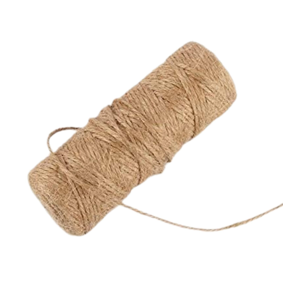 50M Natural Jute Rope 2Mm For Cat Scratching Post And Diy Crafts, Ecofriendly Rustic Decorative Twine 9310869650560