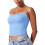 Women'S Lace Camisole Square Neck Sleeveless Spaghetti Strap Basic Tank Top Sky  S 1