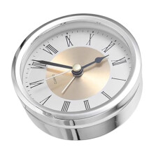 3.5 Inch Skeleton Clock Insert Replacement with Vintage Design and Durable Metal Rim for Wall Decor