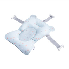 Soft Baby Bath Cushion with Stable Base, Quick Dry Pad for Newborn Bathtub Support (Color 2S)