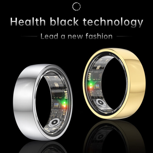 Smart Ring R1000 – Schlafmonitor, Bluetooth 5.0, Blutsauerstoffmonitor Silver 13 1