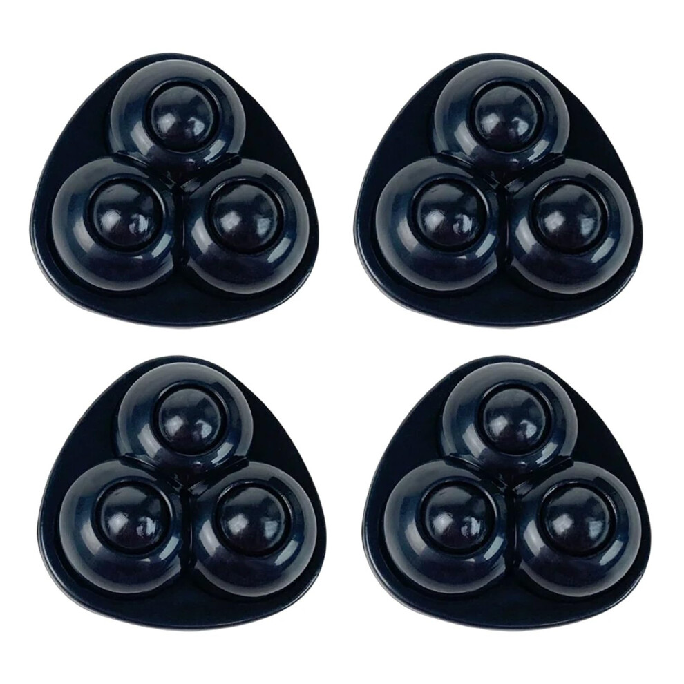 Self Adhesive Swivel Caster Wheels Style B, 360 Rotation, Low Noise For Trash Cans And Small Appliances Black 9310869650812