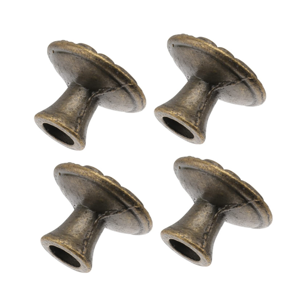 Antique Bronze Cabinet Knobs And Drawer Pulls Set 4Pcs Vintage Finish Durable Zinc Alloy 9330225643333